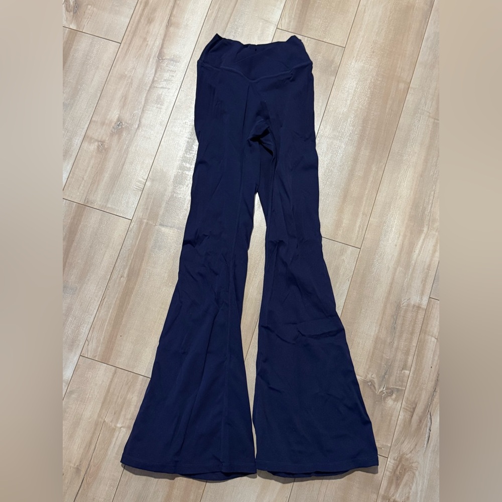 Navy Blue Flared Women's Yoga Pants